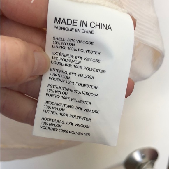 Club Monaco cream peplum blouse - Picture 4 of 7